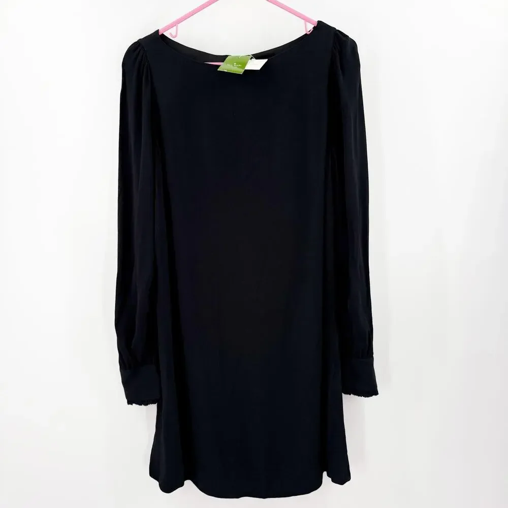 Kate Spade Cordette Dress Size 8 NWT Black Shift Mini Cocktail Evening Holiday